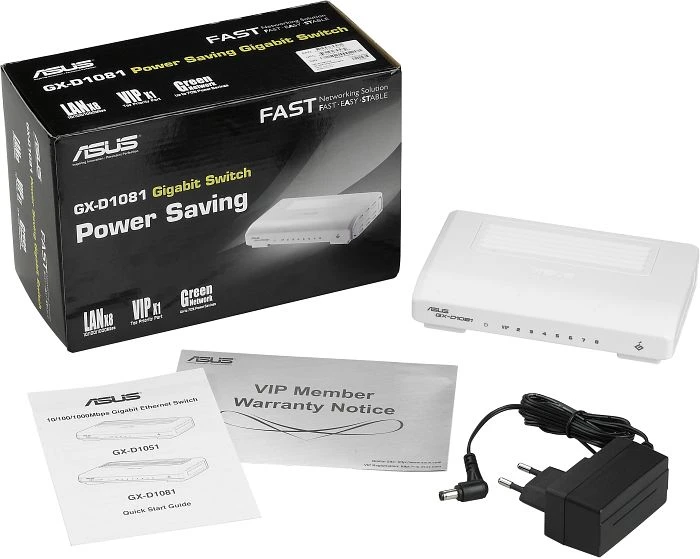 ASUS GX-D1081, 8-Port