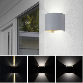 V-Tac VT-756 4000K LED Wandleuchte grau