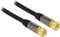 DeLOCK Antennenkabel F Stecker/F Stecker RG-6/U, 5m, schwarz Vorschaubild