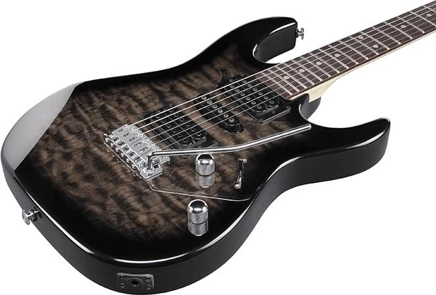 Ibanez GRX70QA TKS Transparent Black Sunburst