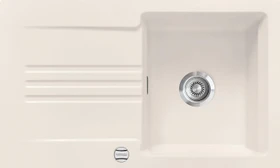 systemceram Kara 85 F Einbau Becken reversibel mit Ablauffernbedienung jasmin