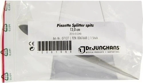 Dr. Junghans Medical Pinzette Splitter spitz 130mm
