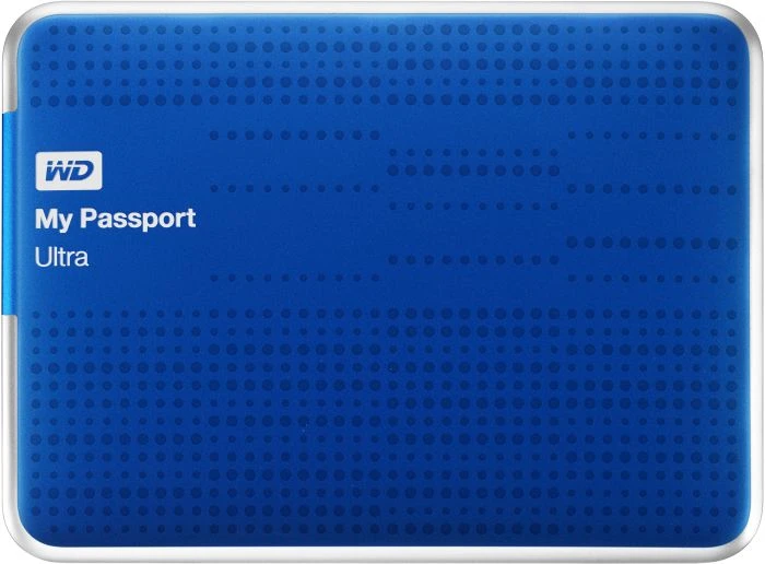 Western Digital WD My Passport Ultra blau 1TB, USB 3.0 Micro-B