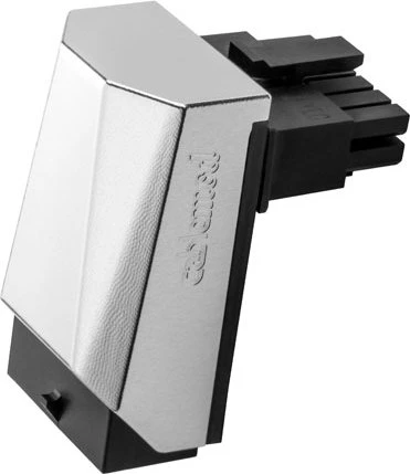 CableMod 12VHPWR Winkeladapter 90 Grad, Variante A, Sense-Pins an der Unterseite, silber