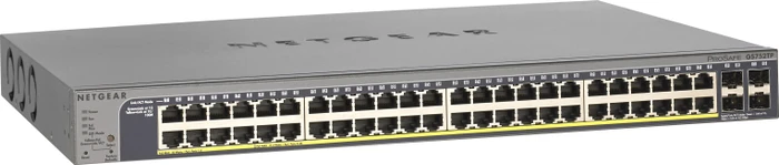 Netgear ProSAFE GS700 Rackmount Gigabit Smart Switch, 48x RJ-45, 4x SFP, 384W PoE+