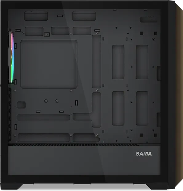 SAMA Z60, schwarz/braun, Glasfenster