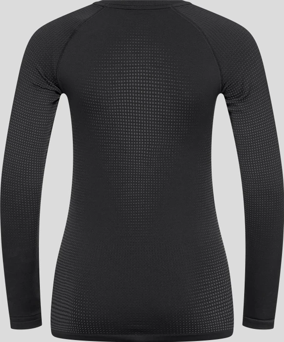 Odlo Performance Warm Eco Funktionsshirt langarm black/new odlo graphite grey (Damen)