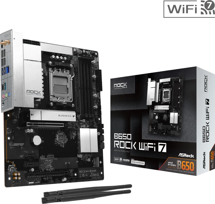 ASRock B650 Rock WiFi 7 (AMD AM5)