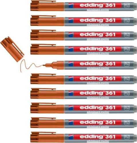 edding 361 Whiteboardmarker orange, 10er-Pack
