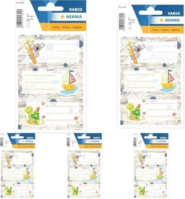 Herma Buchetiketten Sandkastenfreunde, 76x35mm, mehrfarbig, 3 Blatt (9 Etiketten)