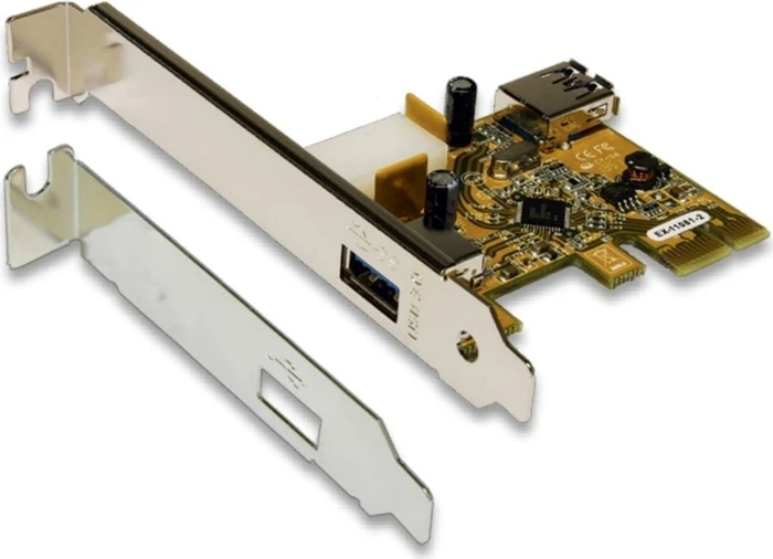 Exsys EX-11081-2, 2x USB-A 3.0, PCIe 2.0 x1
