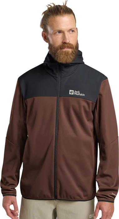 Jack Wolfskin Feldberg Hoody Funktionsjacke hot choc (Herren)