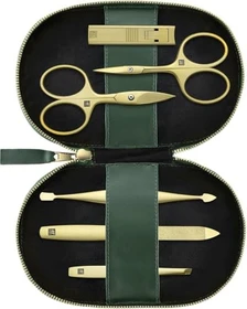 Zwilling Reißverschluss-Etui vegan Maniküre/Pediküre-Set 6-teilig grün