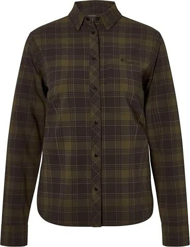 Pinewood Abisko Trekking InsectSafe Hemd langarm dark olive/dark sandstone (Damen)