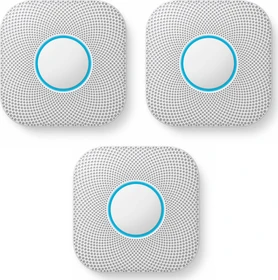 Google Nest Protect (Batterie, 2. Generation), 3er-Pack, Brandmelder