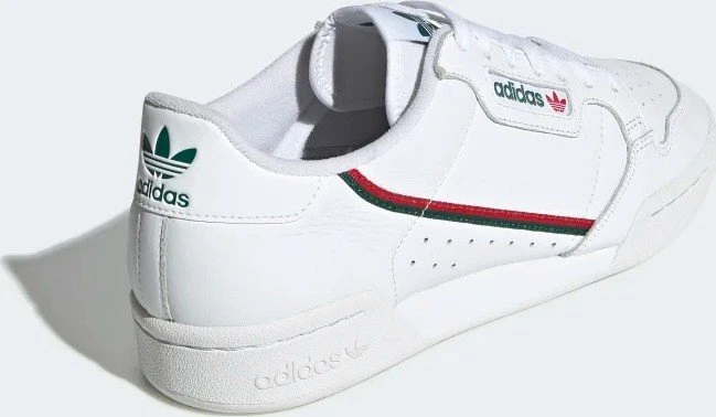 adidas Continental 80 cloud white/collegiate green/scarlet