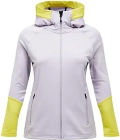 Peak Performance Rider Essentials Midlayer Zip Hood Jacke misty lavender/canary lime (Damen)
