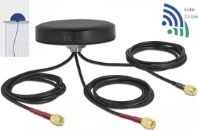 DeLOCK Dual Band, LTE, WLAN Outdoor-Antenne, 5GHz/2.4GHz/2.1GHz/900MHz, 2-3dBi, SMA, omnidirektional