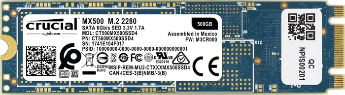 Crucial MX500 500GB, M.2 2280 / B-M-Key / SATA