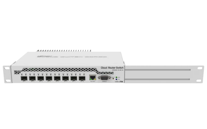 MikroTik Cloud Router Switch CRS309 Dual Boot Desktop 10G Smart Switch, 8x SFP+, 1x RJ-45, PoE+ PD