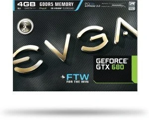 EVGA GeForce GTX 680 FTW+, 4GB GDDR5, 2x DVI, HDMI, DP