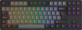 Akko 5087S V1, Black & Gold, schwarz/gelb, LEDs RGB, hot-swap, V3 Pro Cream Yellow, USB, DE