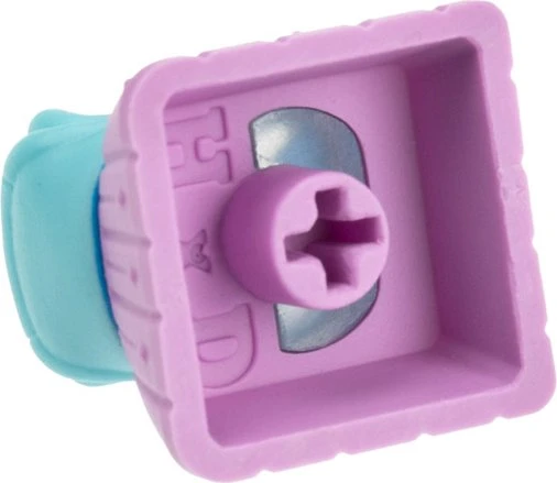 Ducky x Hot Keys Project Ducky League Keycap - Aqua Duck, Kunstharz (Resin), violett/blau/rosa, 1 Taste
