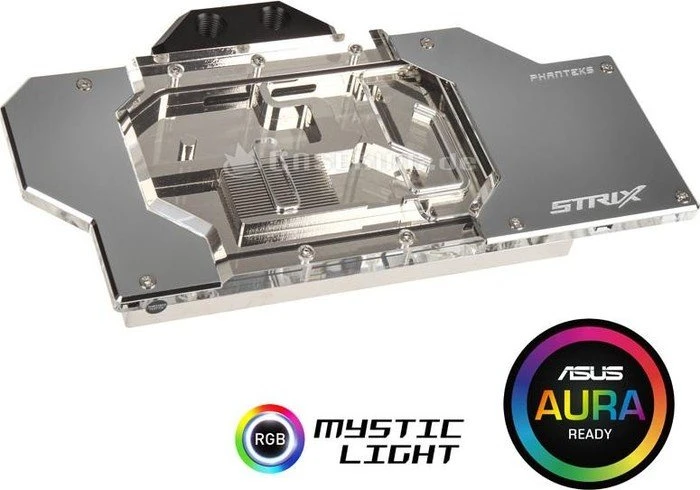 Phanteks Glacier GTX 1080/1070 ASUS Strix GPU Block, chrome