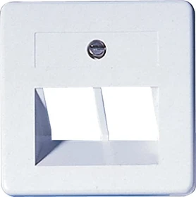 Opus Abdeckung für ISDN/DATEN-Anschlussdosen 2-fach, reinweiß