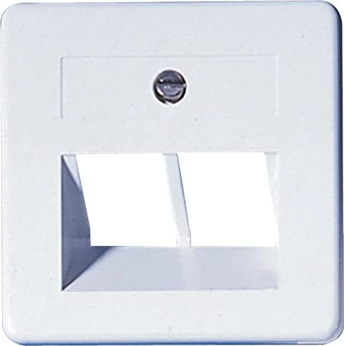 Opus Abdeckung für ISDN/DATEN-Anschlussdosen 2-fach, reinweiß