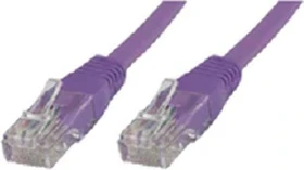 MicroConnect Patchkabel, Cat6, U/UTP, RJ-45/RJ-45, 0.3m, violett