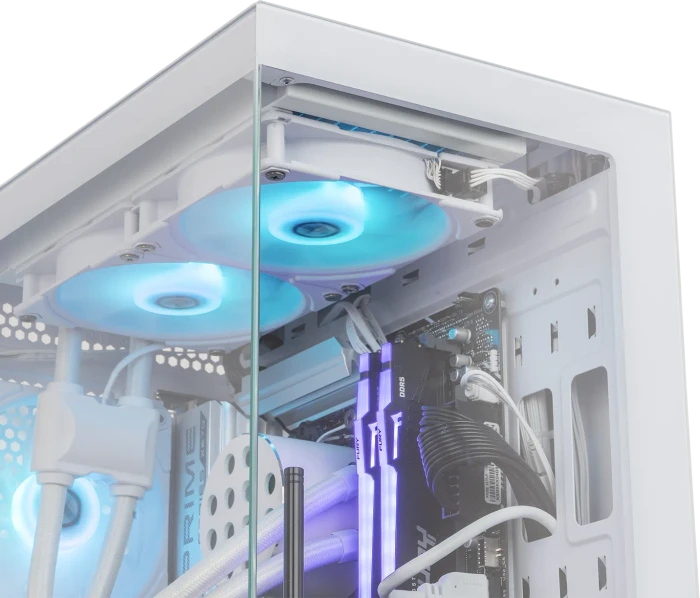 Nox Xtreme Hummer Vision White, weiß, Glasfenster