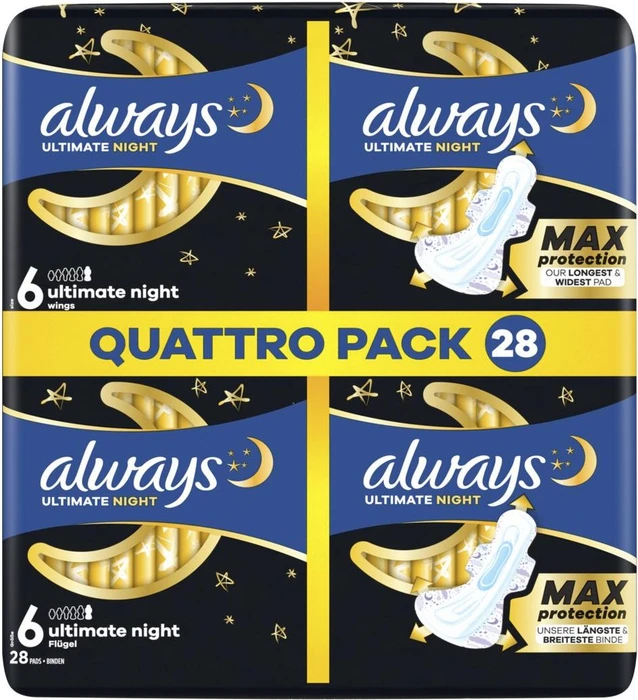 Always Ultra Secure Night Größe 6, 28 Stück