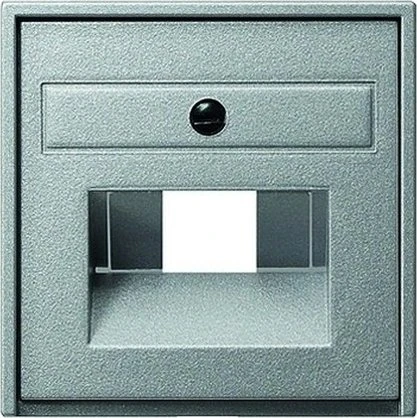 Gira Abdeckung für UAE/IAE (ISDN)- und Netzwerk-Anschlussdose, alu