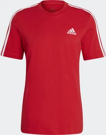 adidas Essentials 3-Streifen T-Shirt kurzarm scarlet (Herren)