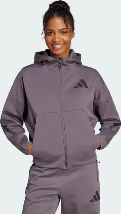 adidas Z.N.E. Zip Hoodie grey strata (Damen)
