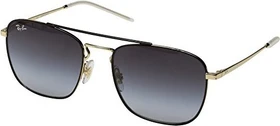 Ray-Ban RB3588 55mm poliert schwarz-gold/grau