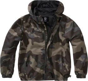 Brandit Windbreaker Summer Frontzip Jacke darkcamo (Junior)