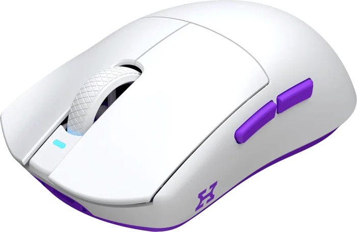 Hellyberry HM47 Wireless Gaming Mouse mit Ladestation, weiß, USB/Bluetooth
