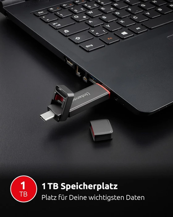 Intenso UX100 1TB, USB-A + USB-C, USB 3.2 Gen 1×1