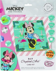 Craft Buddy Crystal Art Card Kit Minnie on Holiday