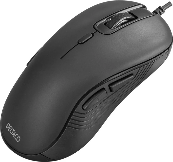 Deltaco Silent Wired Ambidextrous Mouse schwarz, USB