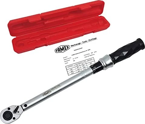 Famex 10865 Drehmomentschlüssel inkl. Werkzeugbox, 1/2"