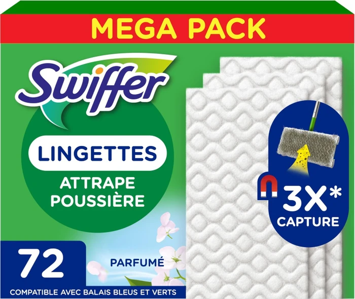 Swiffer Trocken-Bodenwischtücher mit Febrezeduft, 72 Stück