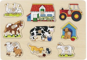 Goki Steckpuzzle Bauernhof I