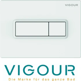 Vigour V1TEES WC Betätigungsplatte für 2-Mengen-Spülung, weiß