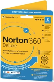 NortonLifeLock Norton 360 Deluxe, 3 User, 6 Monate, ESD (deutsch) (Multi-Device)