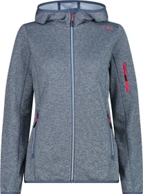 CMP Knit Tech Fleece Mesh Hoody Jacke space/sky blue (Damen)