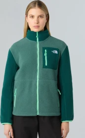 The North Face Yumiori Fleece Full Zip Jacke pine forest/hunter green/spring bud (Damen)