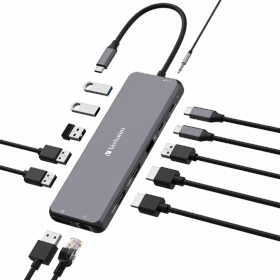 Verbatim USB-C Pro Multiport Hub CMH-13, USB-C 3.1 [Stecker] (32153)